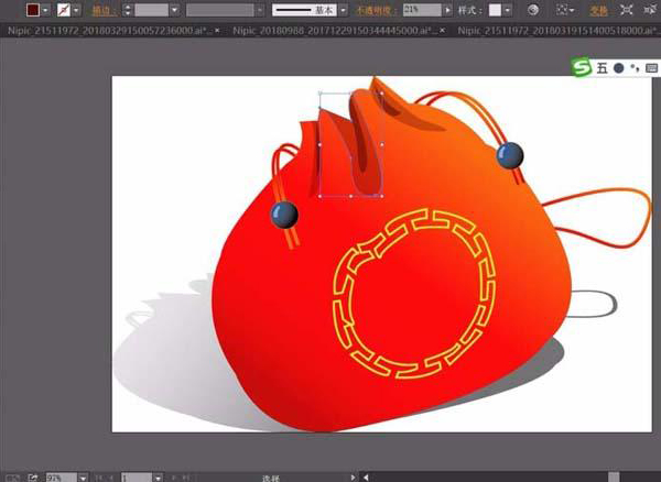 古代钱袋怎么画