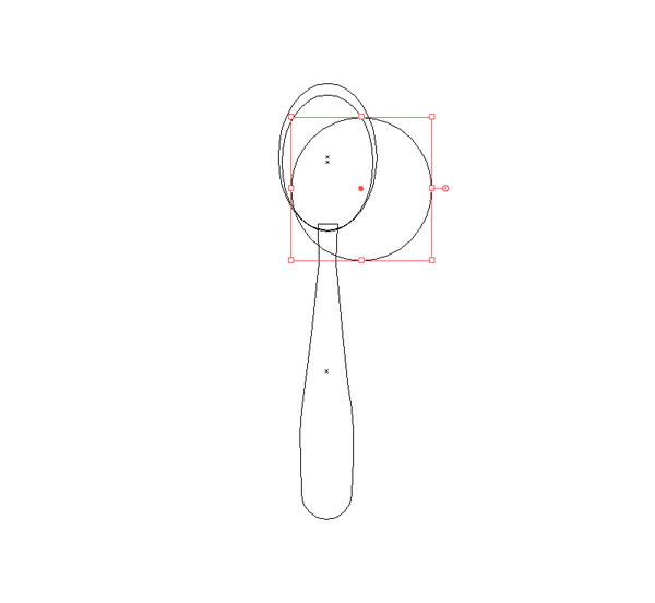 ai怎么画一把勺子