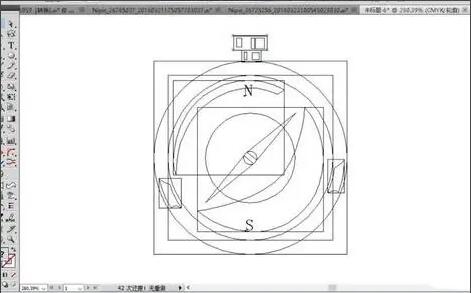 ai怎么绘制一个指南针