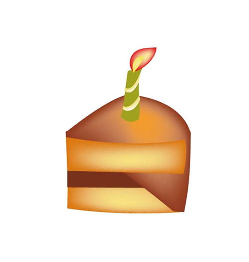 ai怎么绘制一块小蛋糕