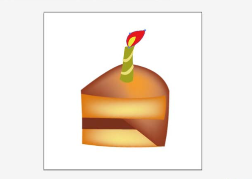 ai怎么绘制一块小蛋糕