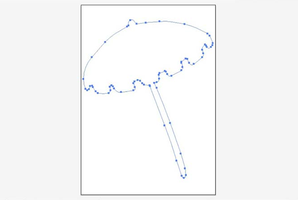 ai如何画一把太阳伞效果