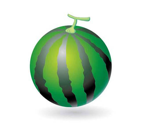 ai如何画一个大西瓜图形