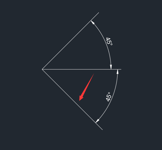 cad2018怎么设置顺时针角度