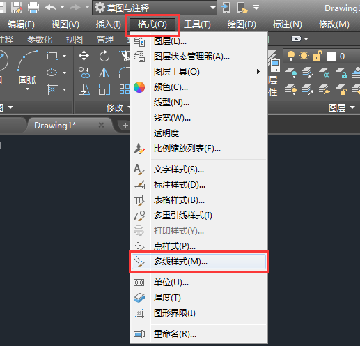 CAD2018画多线的尺寸不对怎么办