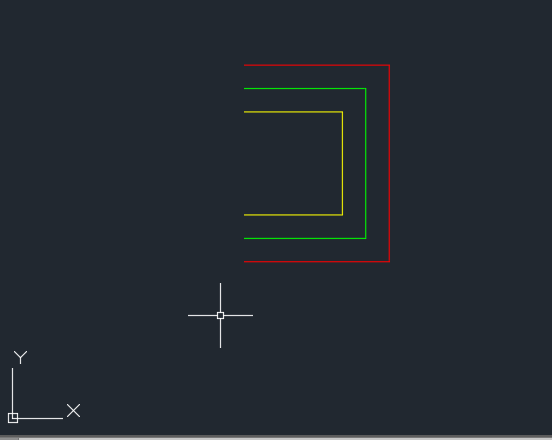 CAD2018怎么画每条不同颜色的多线