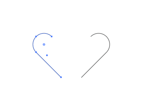 如何用ai矩形绘制一个心形情感图标