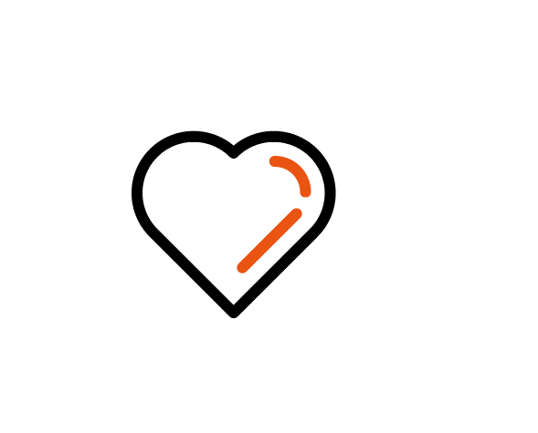 如何用ai矩形绘制一个心形情感图标