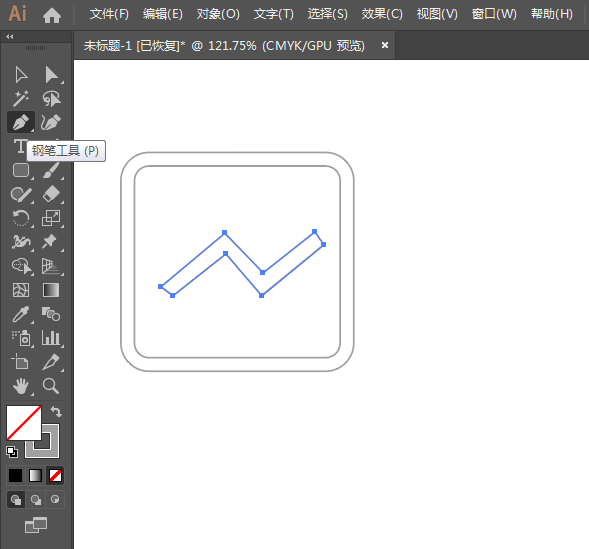 ai软件怎么画一个财经图标