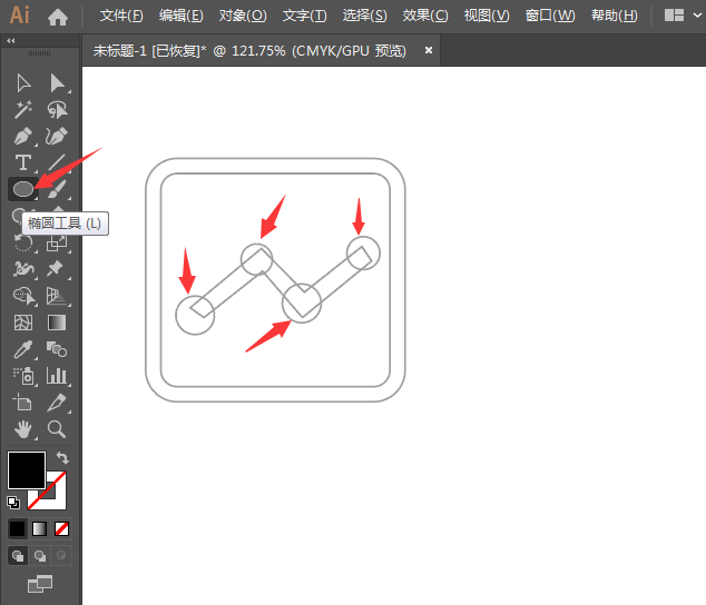 ai软件怎么画一个财经图标