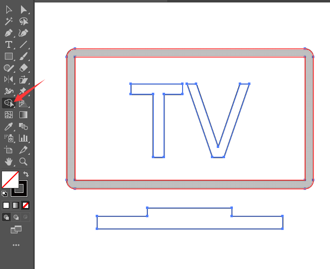 ai矩形怎么生成一个卫视图标
