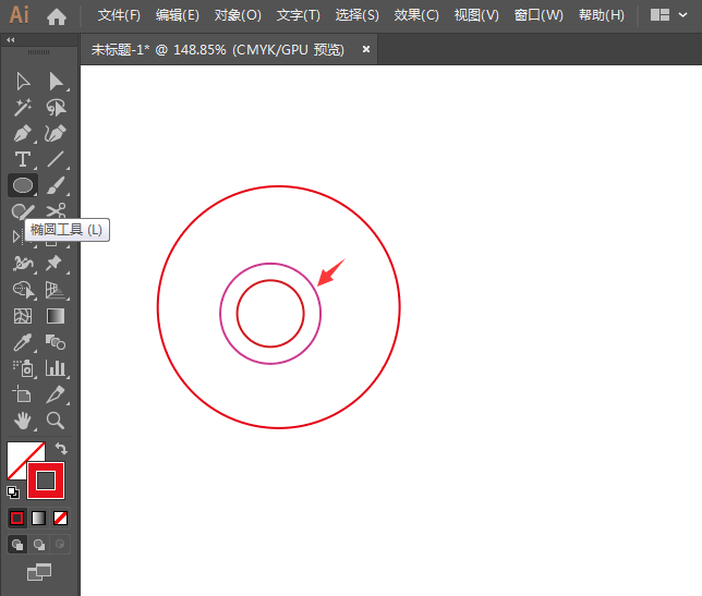 ai怎么画一个all分型图标