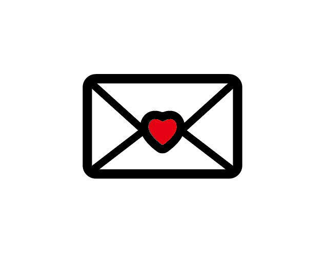 ai怎么画一封爱心信