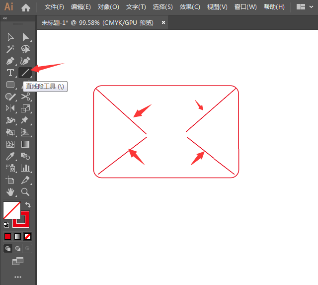 ai怎么画一封爱心信
