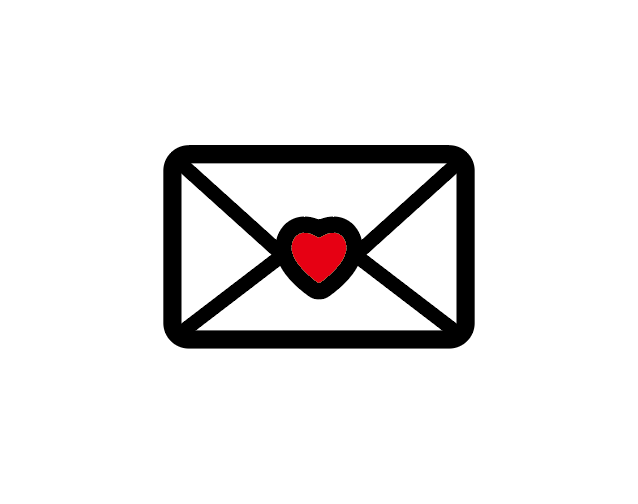 ai怎么画一封爱心信