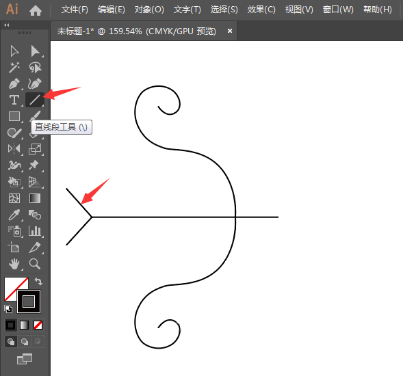ai怎么画丘比特的箭