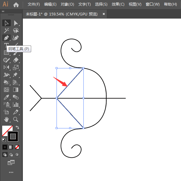 ai怎么画丘比特的箭