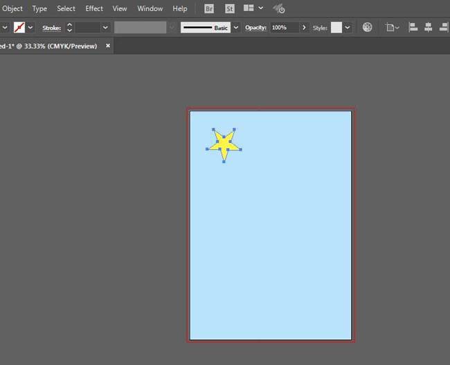 AI怎么在蓝色画布画星星