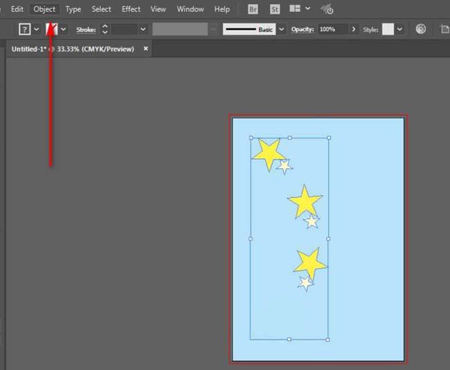 AI怎么在蓝色画布画星星