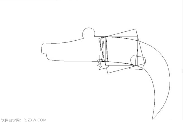 ai卡通鳄鱼怎么画