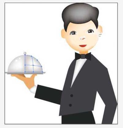 ai格式的餐厅服务员怎么画