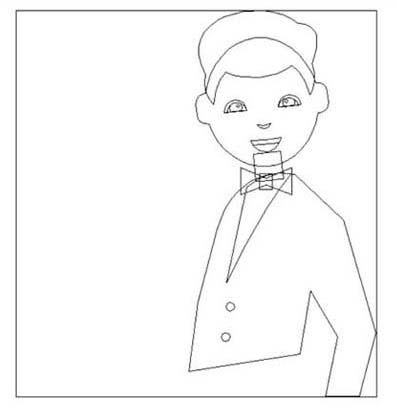 ai格式的餐厅服务员怎么画