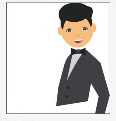 ai格式的餐厅服务员怎么画