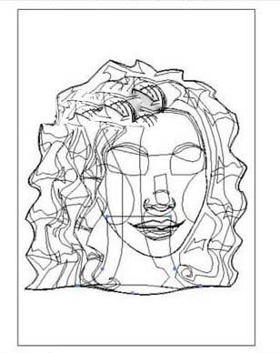 AI怎么画红发头像