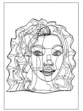 AI怎么画红发头像