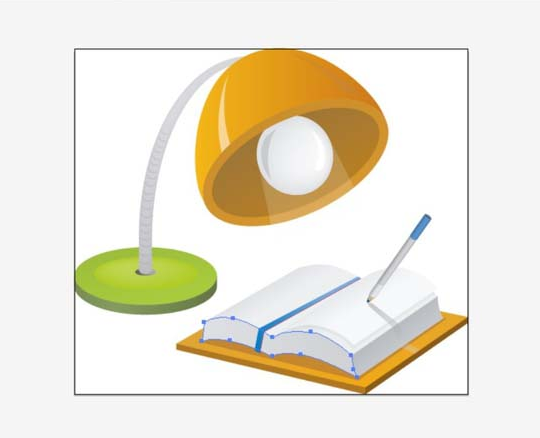 AI怎么绘制学习台灯