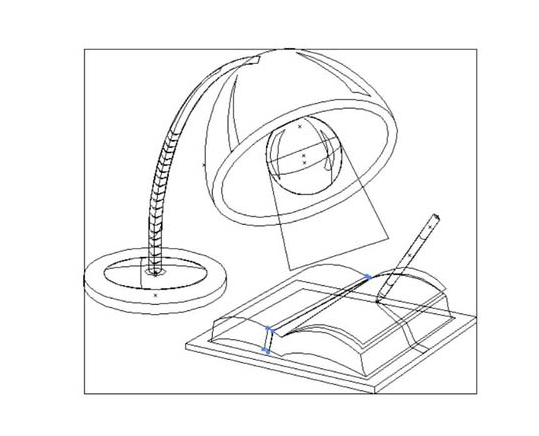 AI怎么绘制学习台灯
