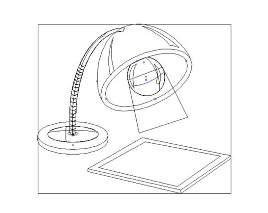 AI怎么绘制学习台灯