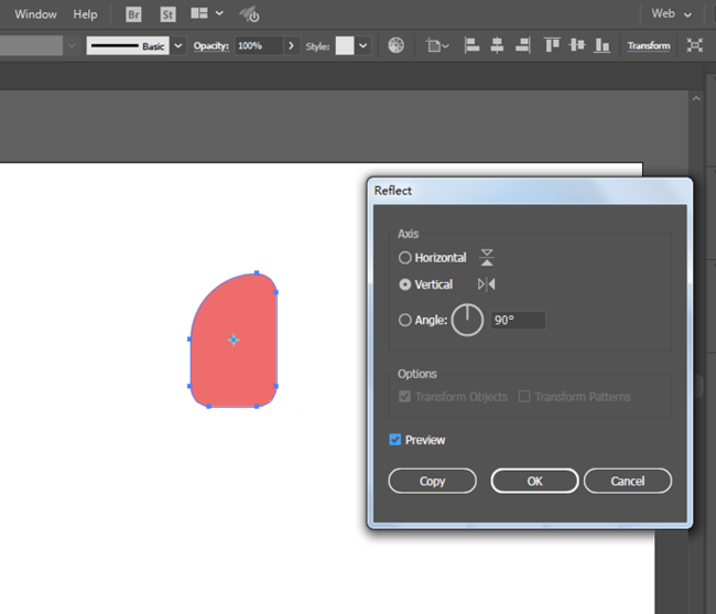 使用AI矩形绘制小花教程