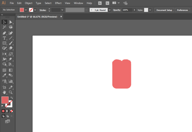 使用AI矩形绘制小花教程