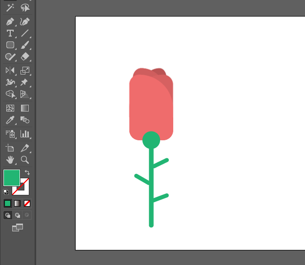 使用AI矩形绘制小花教程