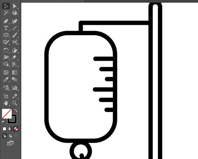 ai怎么绘制吊瓶标志