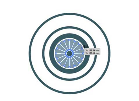 ai怎么画阵列图案