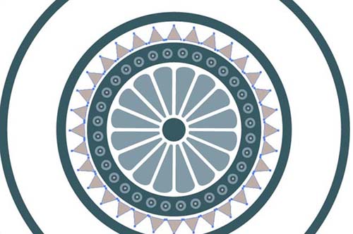 ai怎么画阵列图案