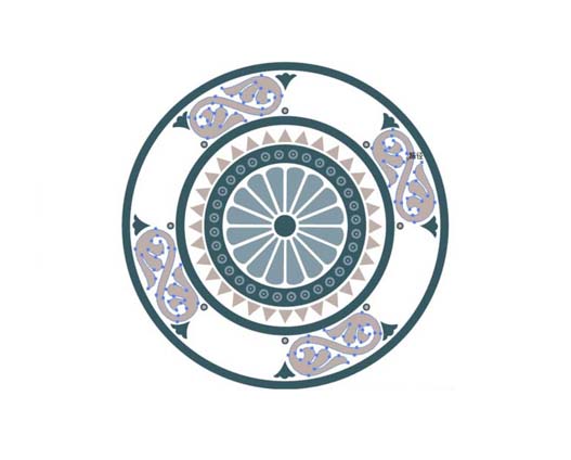 ai怎么画阵列图案