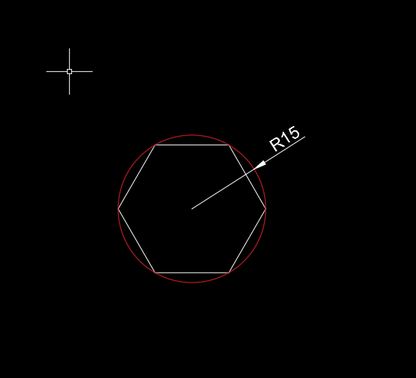 CAD2018怎么画内接与圆的六边形