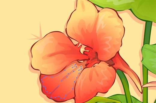 ai怎么绘制荷叶与荷花