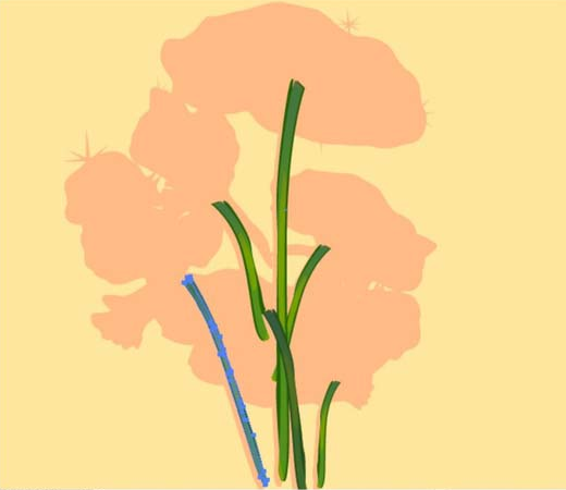 ai怎么绘制荷叶与荷花