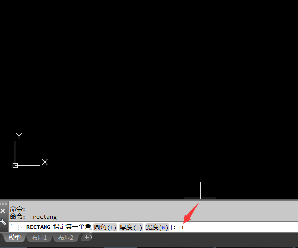 cad中怎么绘制厚度的矩形