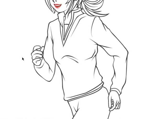 AI怎么绘制跑步的女孩