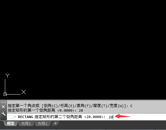 CAD2018倒角矩形怎么画呢?