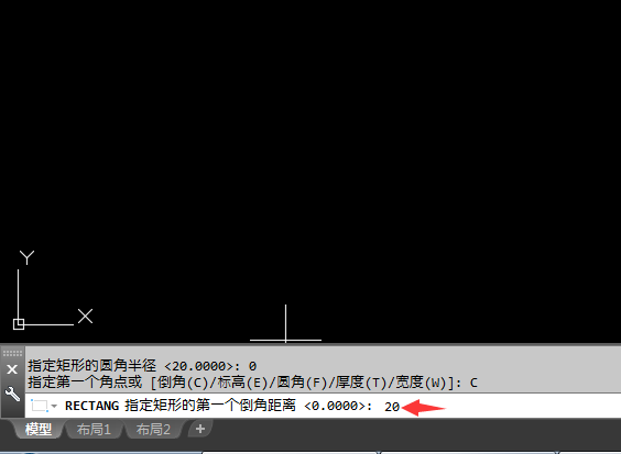 CAD2018倒角矩形怎么画呢?