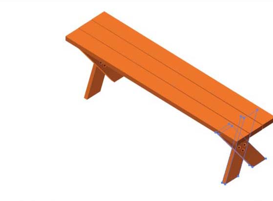 AI中怎么画餐桌椅效果图