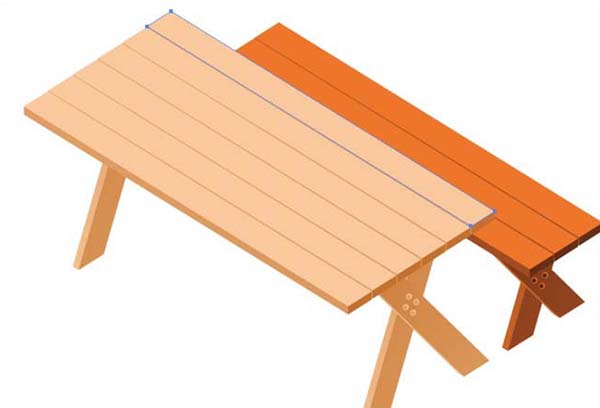 AI中怎么画餐桌椅效果图