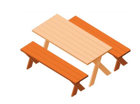 AI中怎么画餐桌椅效果图