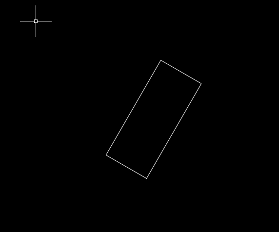 CAD2018怎么绘制斜的矩形